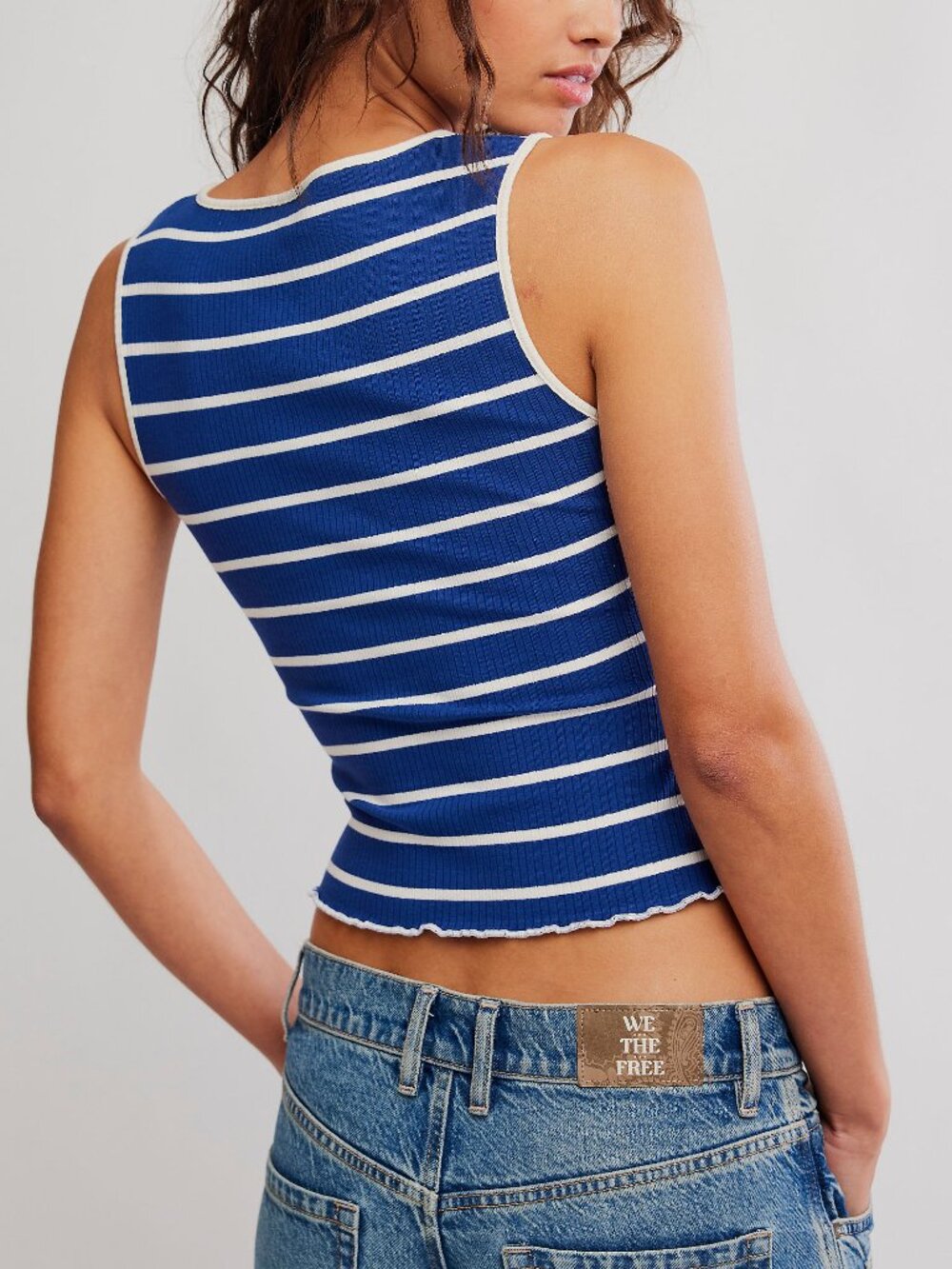 FREE PEOPLE Tilly Striped Vest / Navy Combo - Picture 3 of 6